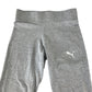 Puma sport leggings 11-12 years grey plain with logos