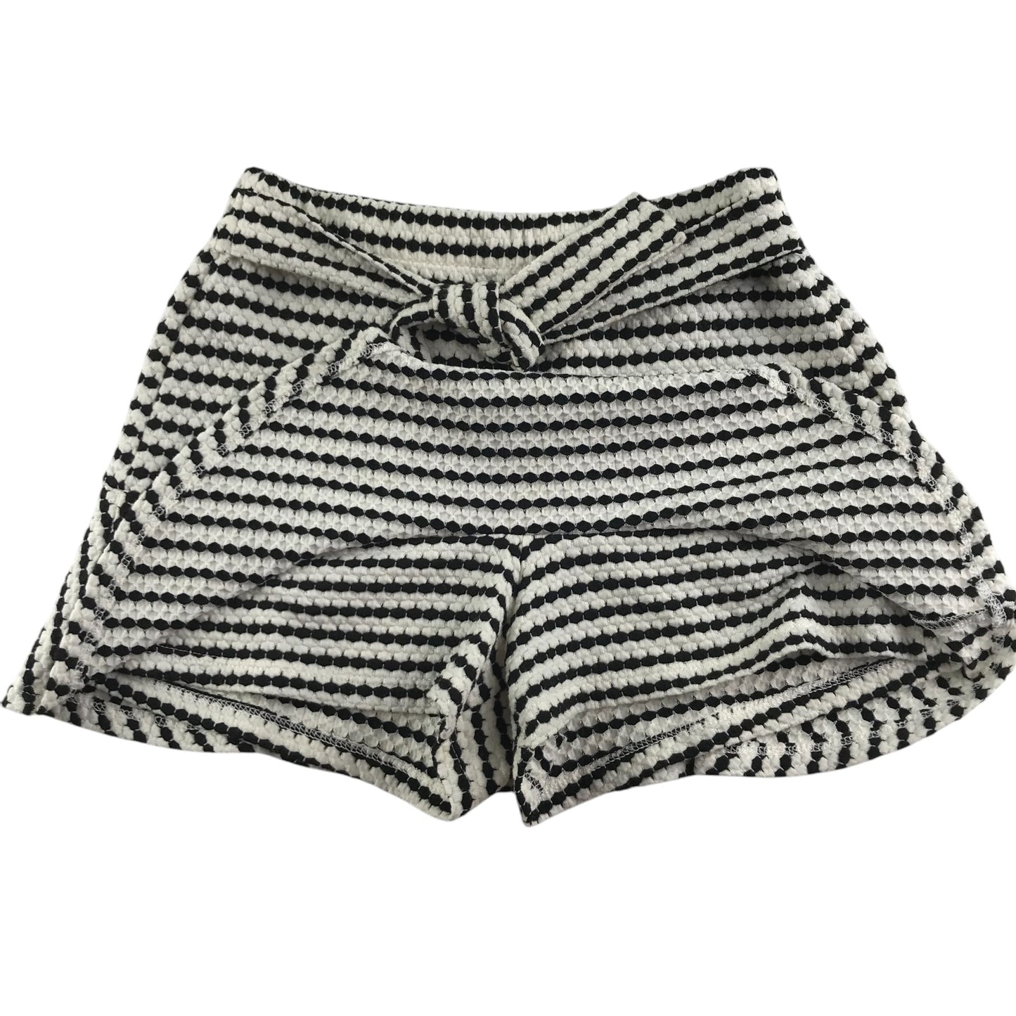 Zara skort 8-9 year black and white stripy with belt detail