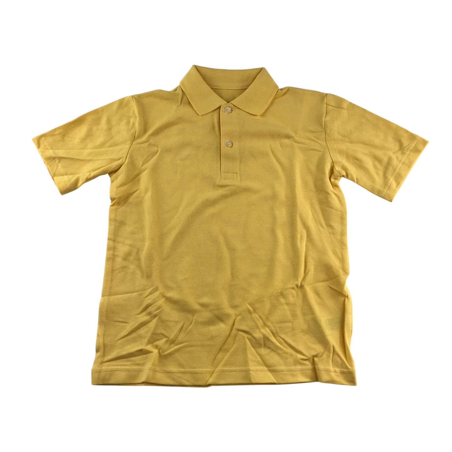 Yellow School Plain Collar Poloshirt