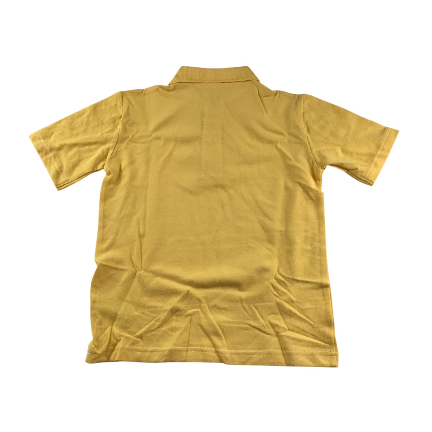 Yellow School Plain Collar Poloshirt