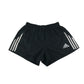 Adidas sport shorts adult M black with white detailing elasticated waist