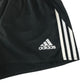 Adidas sport shorts adult M black with white detailing elasticated waist