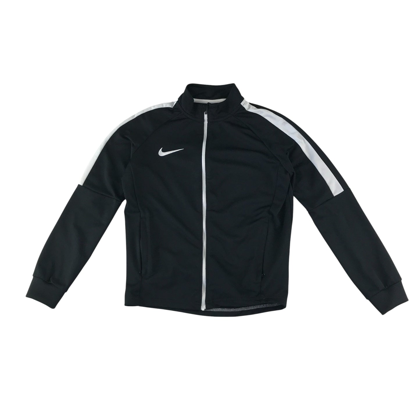 Nike sport sweater 9-11 years black with white detailing tracksuit top