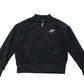 Nike Air Sweater Age 5 Black Velour Full Zipper Sporty