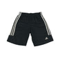 Adidas sports short 11-12 years black plain with white logo and 3 stripes