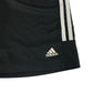 Adidas sports short 11-12 years black plain with white logo and 3 stripes