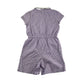 School Gingham Summer Jumpsuit with zipper fastening