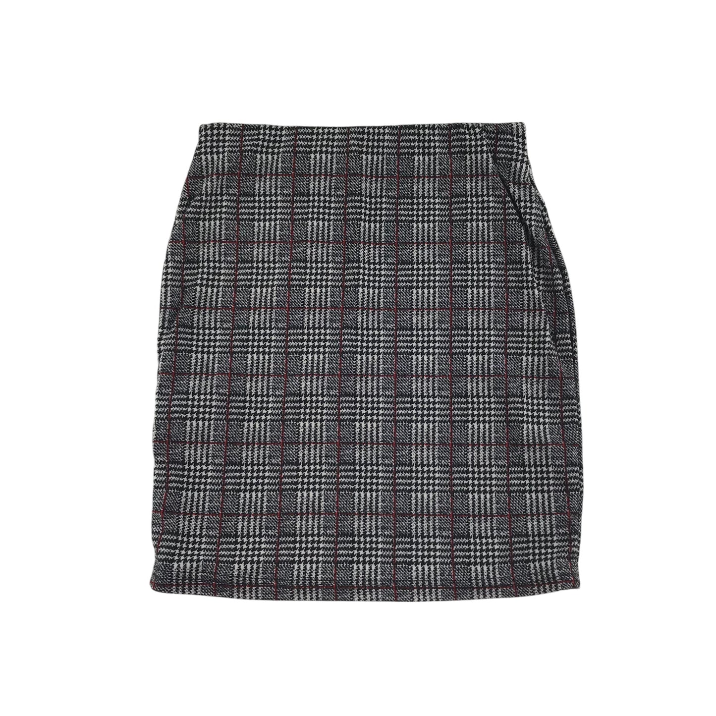 New Look skirt 8-9 year grey houndstooth checked pattern