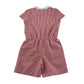 School Gingham Summer Jumpsuit with zipper fastening