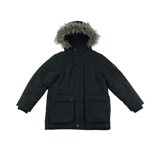 Next jacket 4-5 years navy parka fleece lining