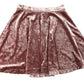 M&S skirt 9-10 year pink plain velvety with thin waistband