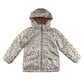 Primark jacket 5-6 years white floral print with fleece lining