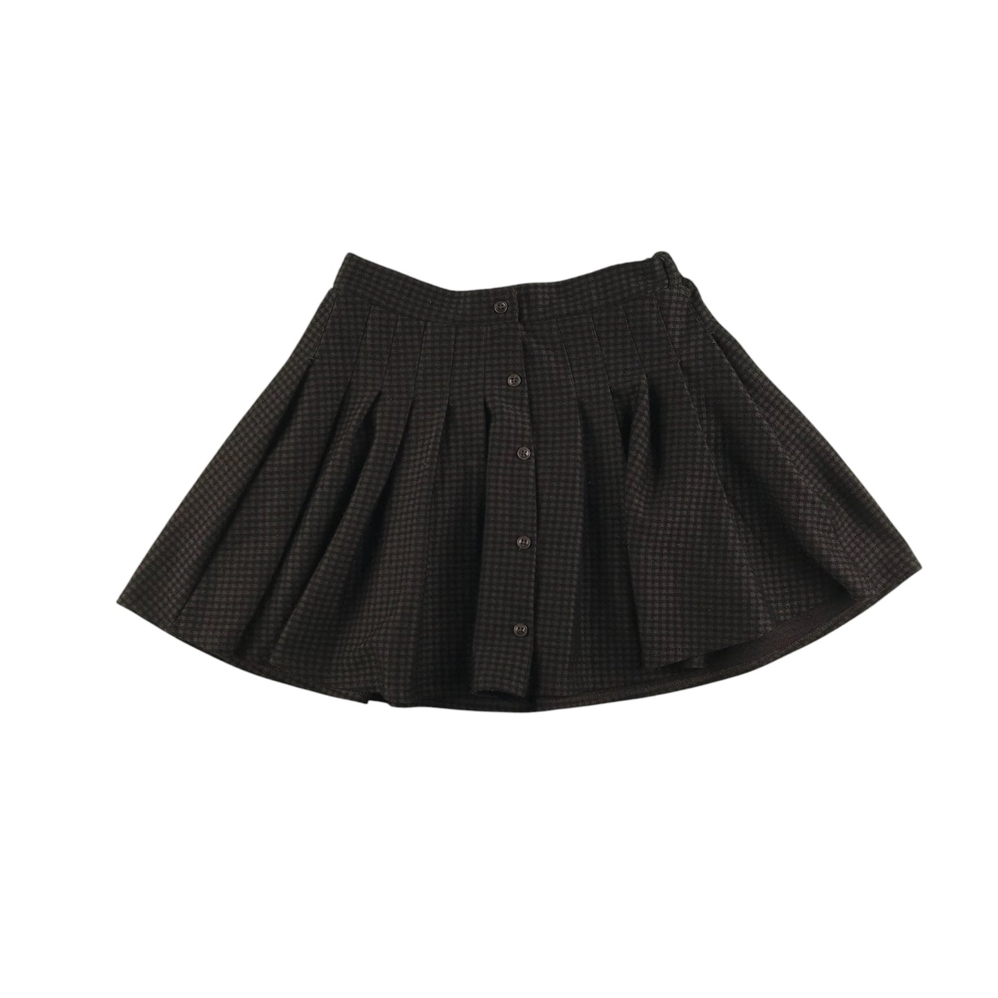 Zara skirt 9-10 years brown check pattern pleated