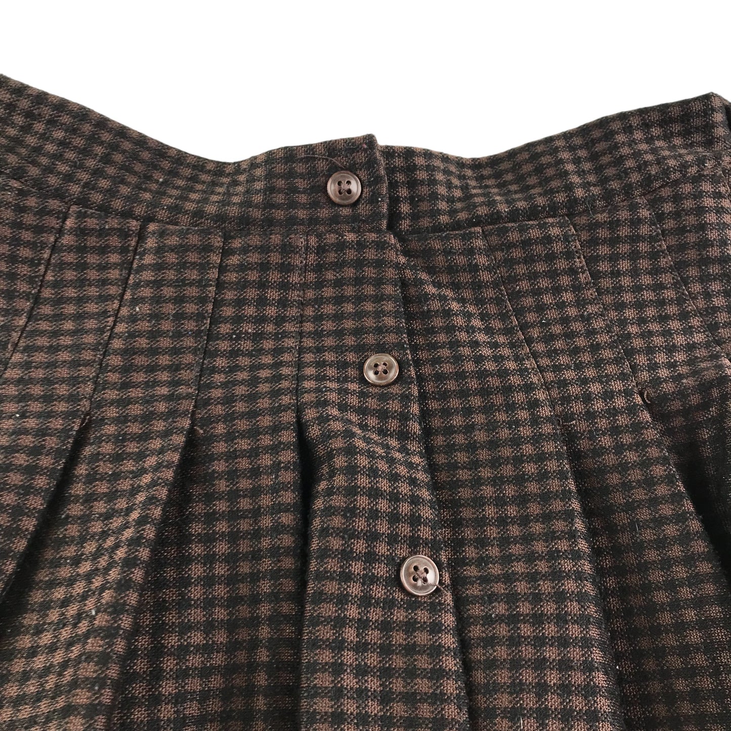 Zara skirt 9-10 years brown check pattern pleated