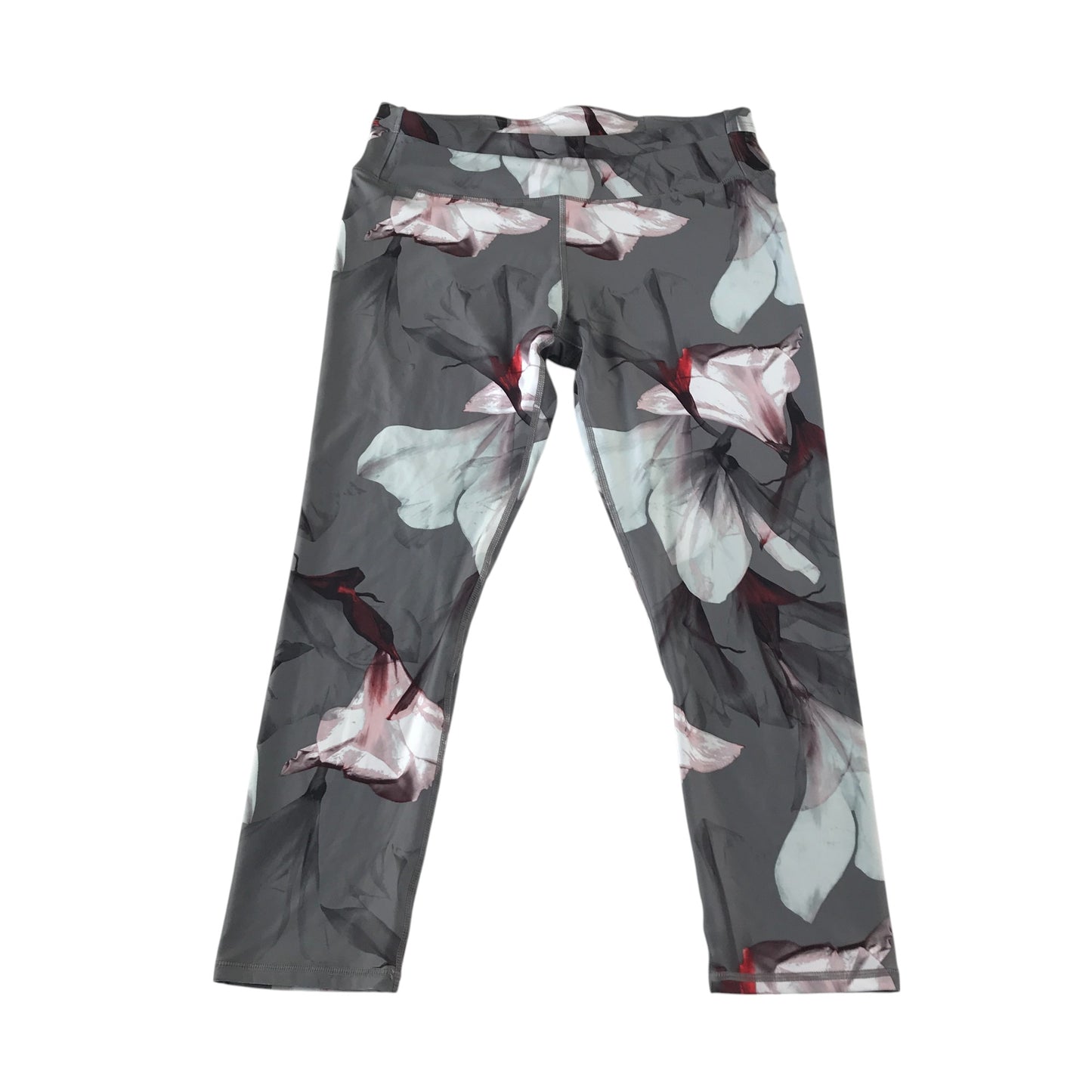 Fabletics sport leggings women's M grey floral graphic print