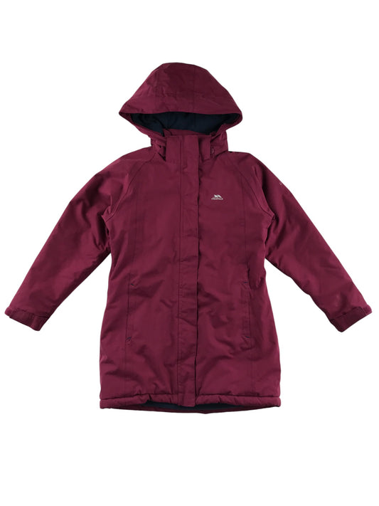 Trespass jacket 7-8 years pink waterproof hard shell fleece lining
