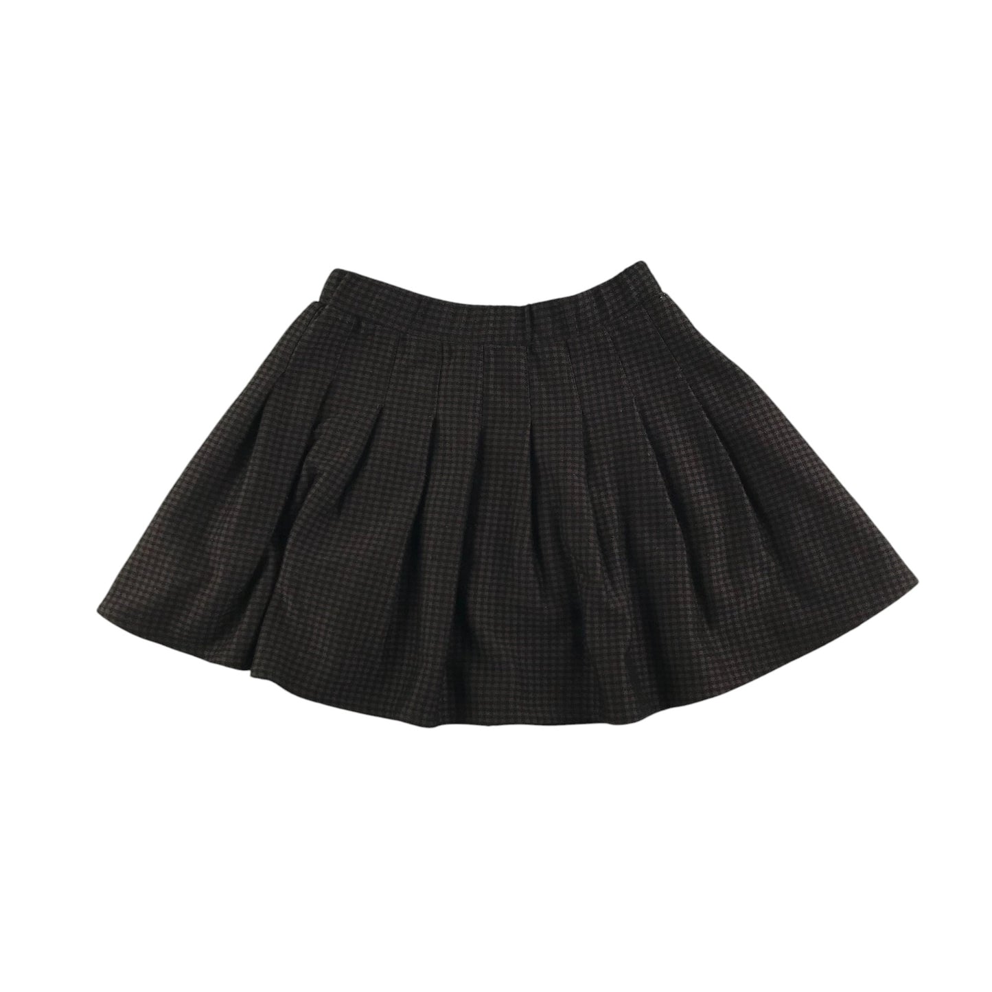 Zara skirt 9-10 years brown check pattern pleated