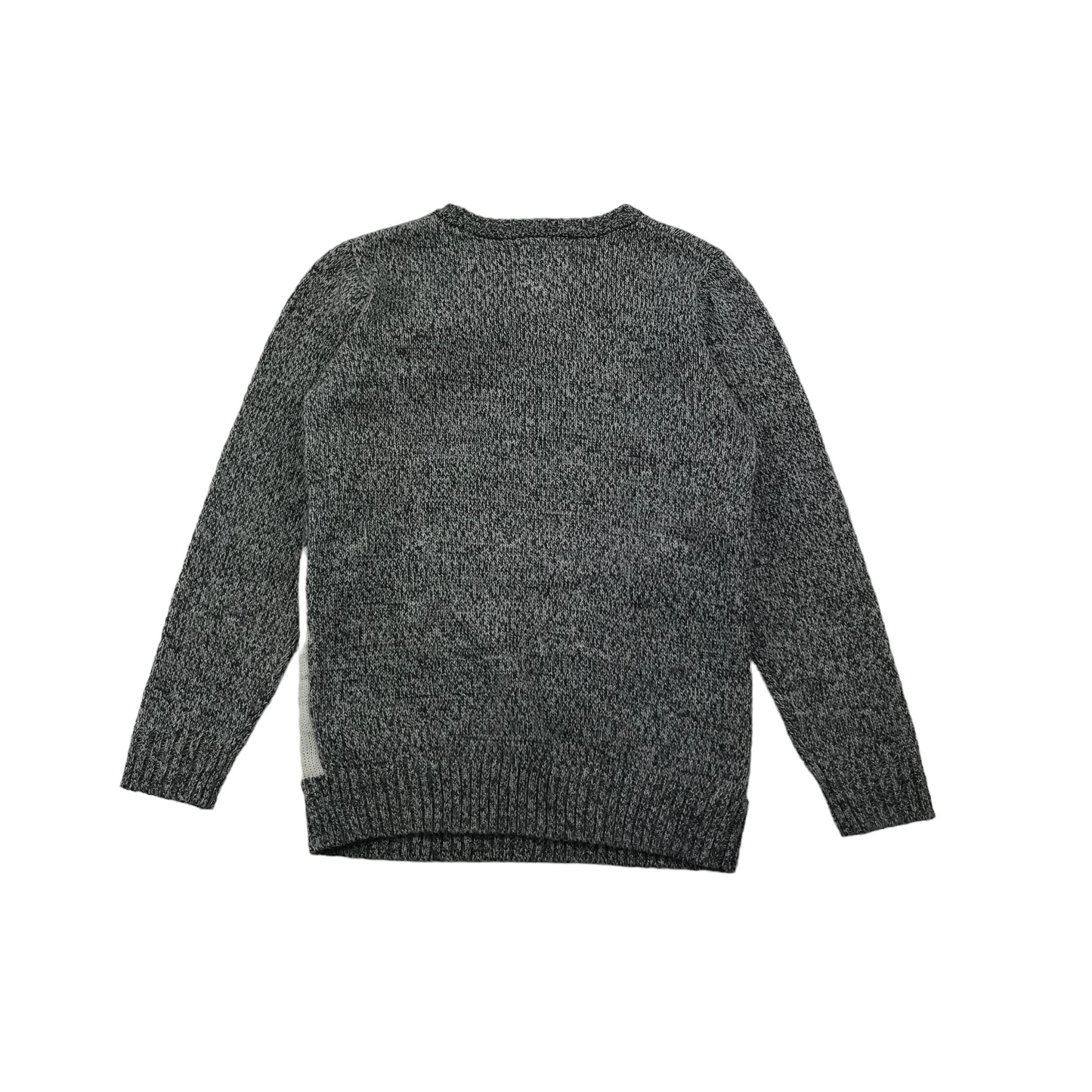 F&F Grey Too Cool for Yule Santa Christmas Jumper Age 7