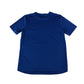 Adidas sport top 11-12 years blue plain with white logo