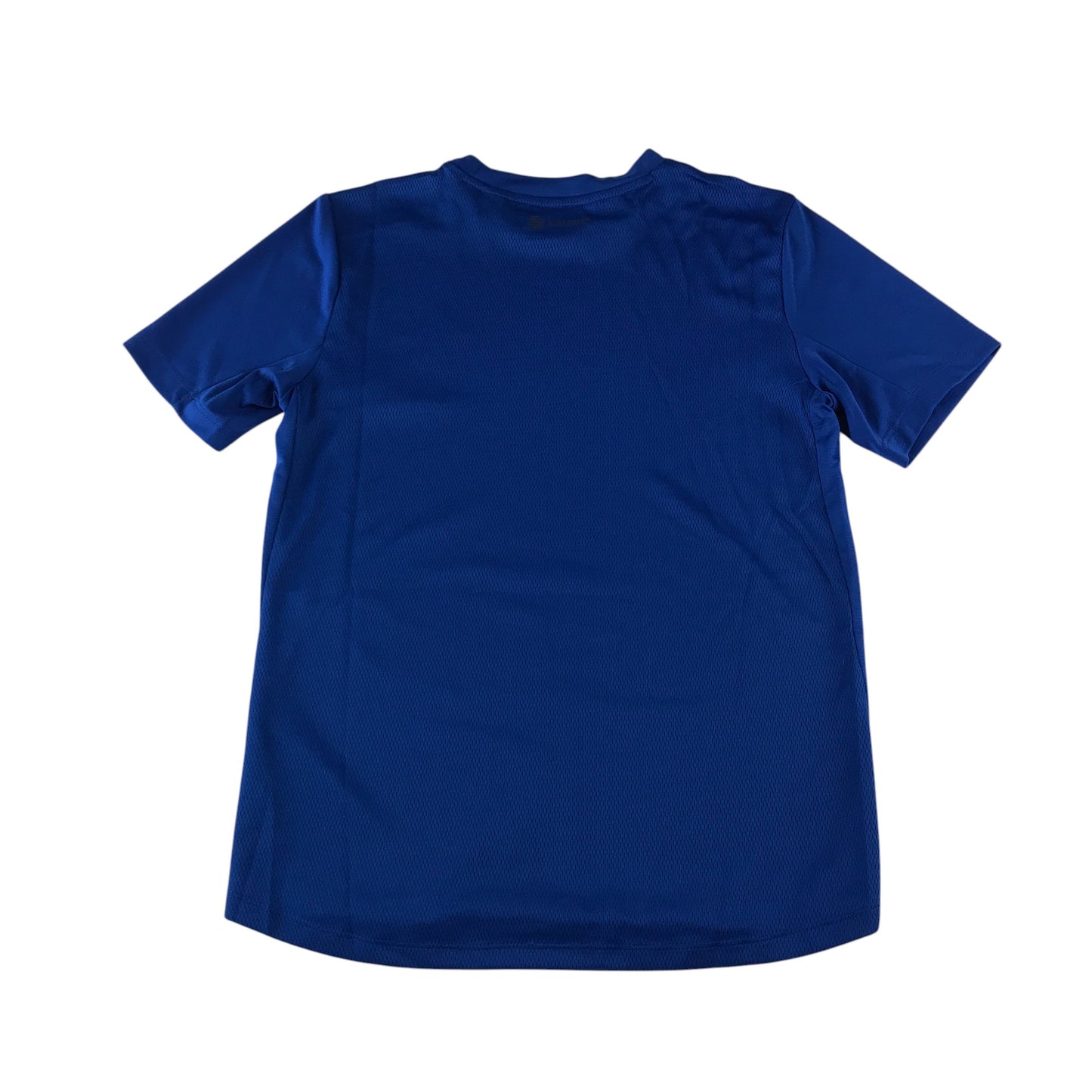 Adidas sport top 11-12 years blue plain with white logo