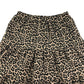Tu skirt 8-9 years brown leopard spot pattern flared