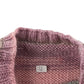Handmade Jumper Top Age 4 Pink Light Blue Stripy Short Sleeve Knit