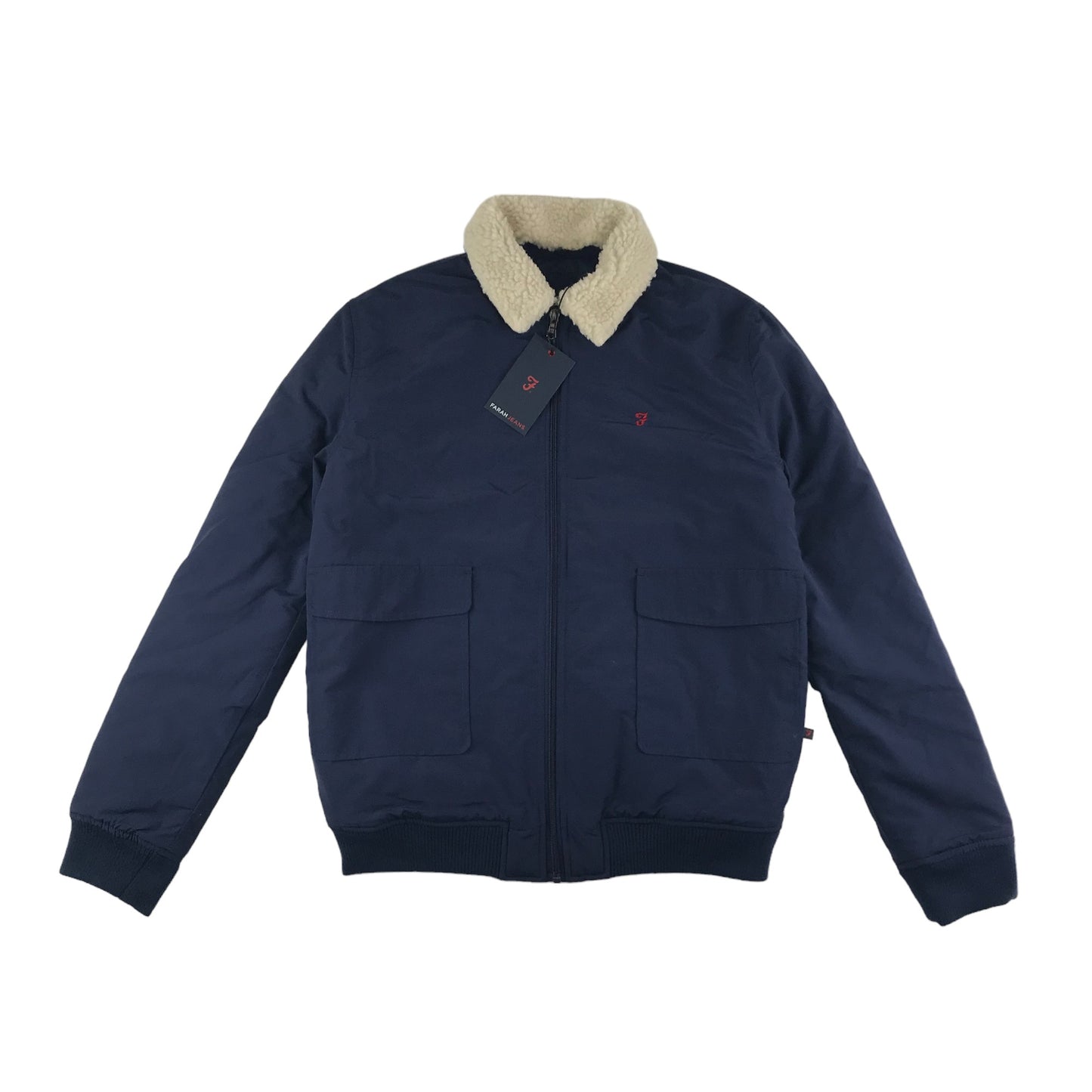 Farah Jeans Jacket Age 14-15 Navy Bomber