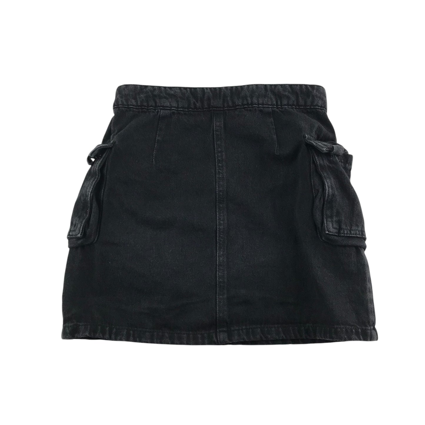 George skirt 9-10 years black denim combat style cotton