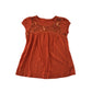 George T-shirt Age 8 Burnt Orange with Sequin Details Cotton