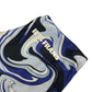 Iets Frans sports top women's M blue and black wavy graphic design