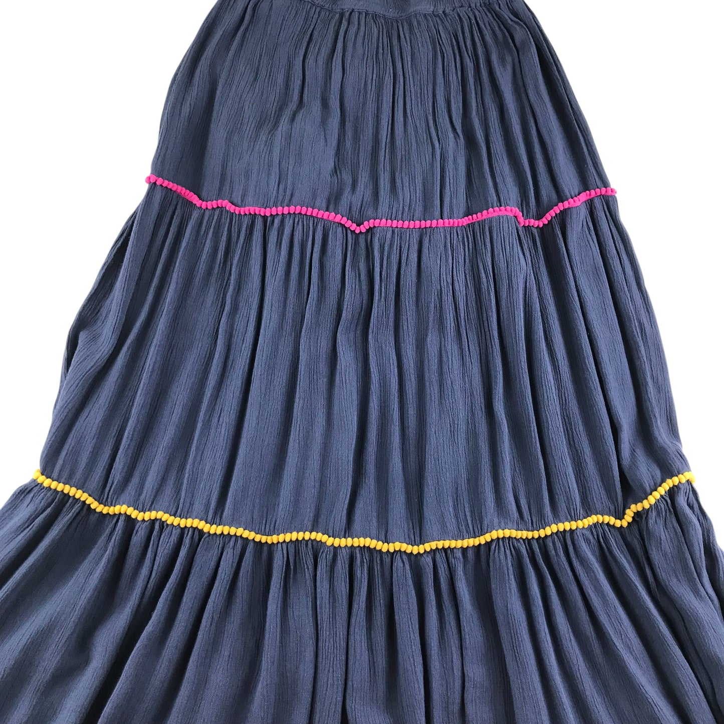 M&Co skirt 11-12 years blue teared maxi