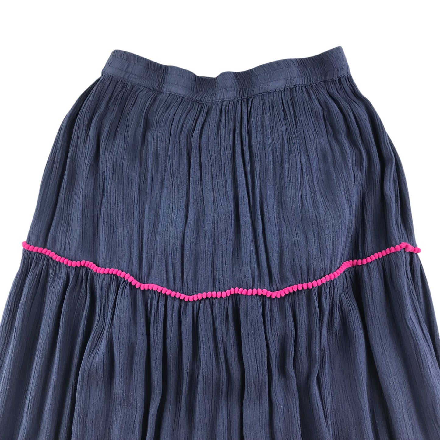 M&Co skirt 11-12 years blue teared maxi