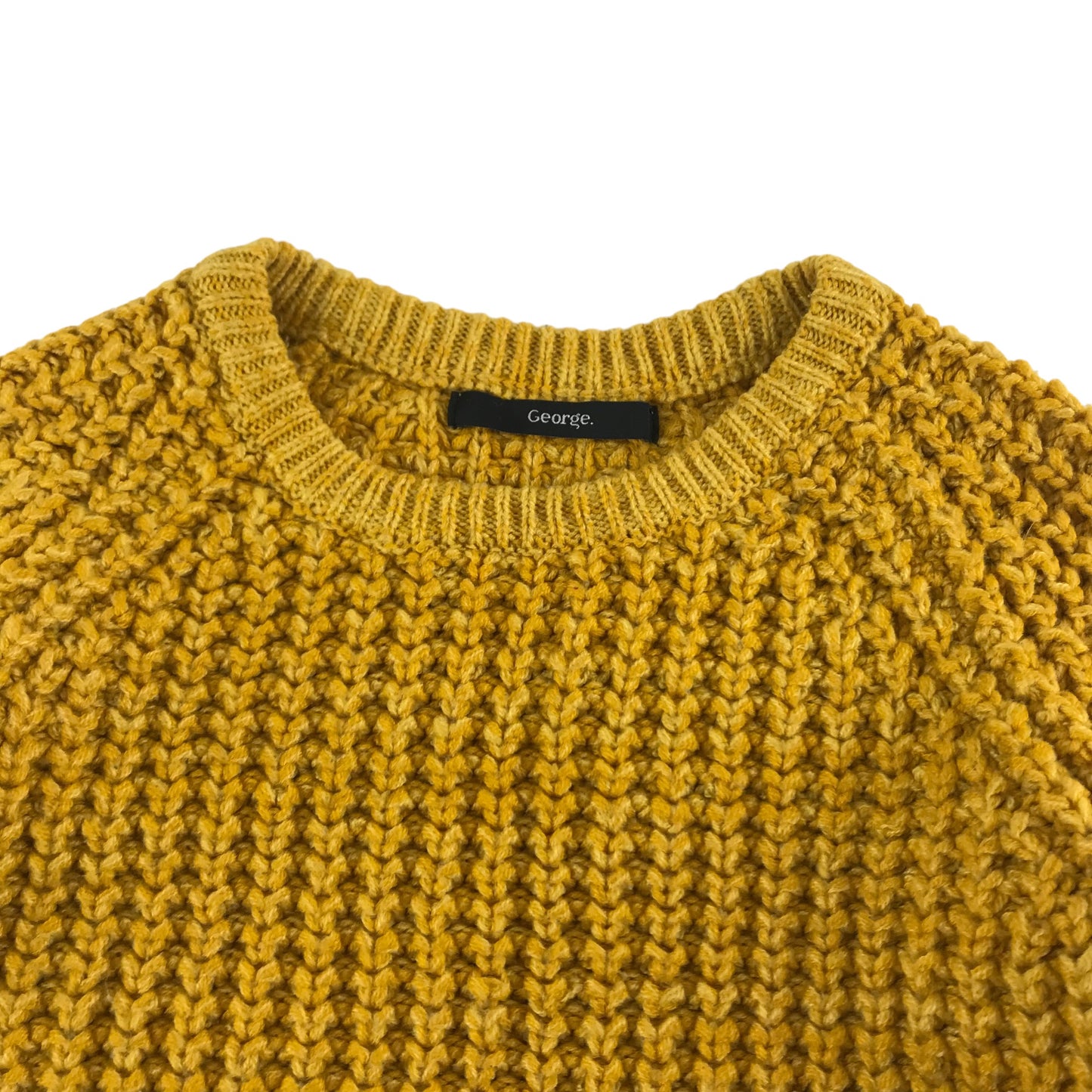 George Jumper Age 4 Yellow Plain Knit