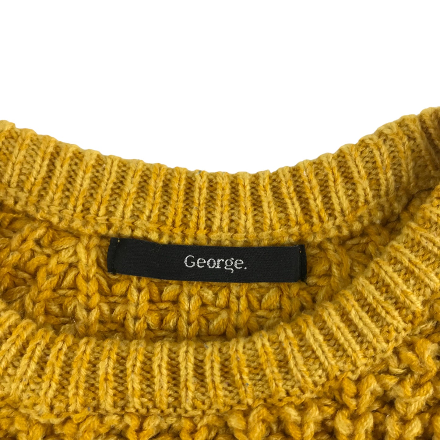 George Jumper Age 4 Yellow Plain Knit