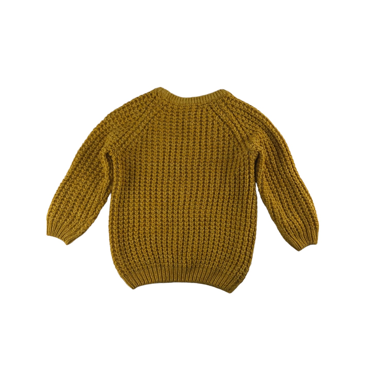 George Jumper Age 4 Yellow Plain Knit