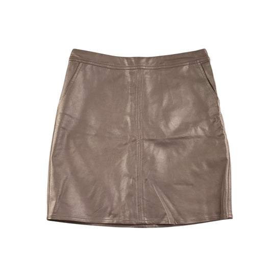 New Look skirt 12-13 years rose gold faux leather pencil style