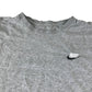 Nike t-shirt adult M grey with black and white logo cotton