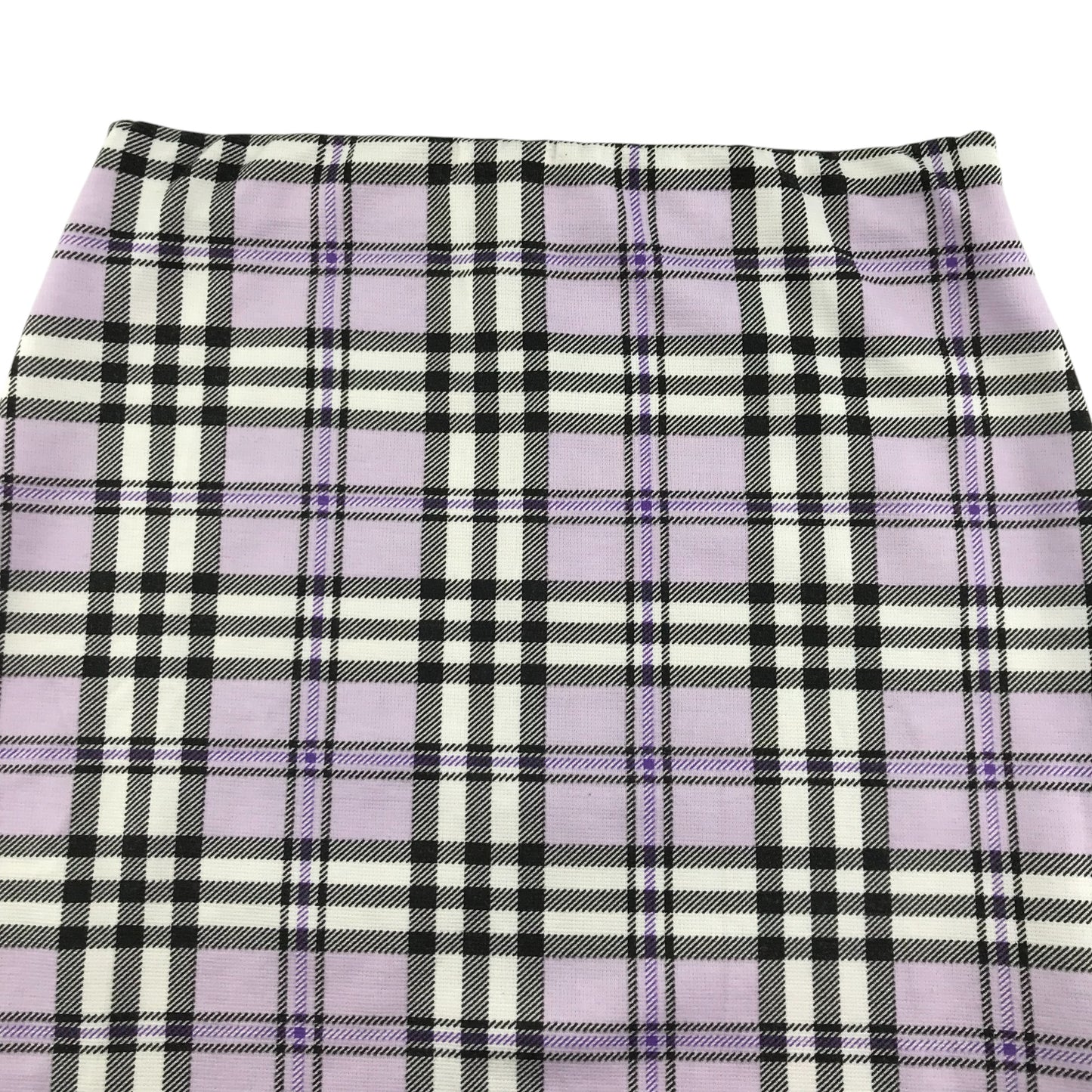 New Look skirt 12-13 years lilac check stretchy pencil style