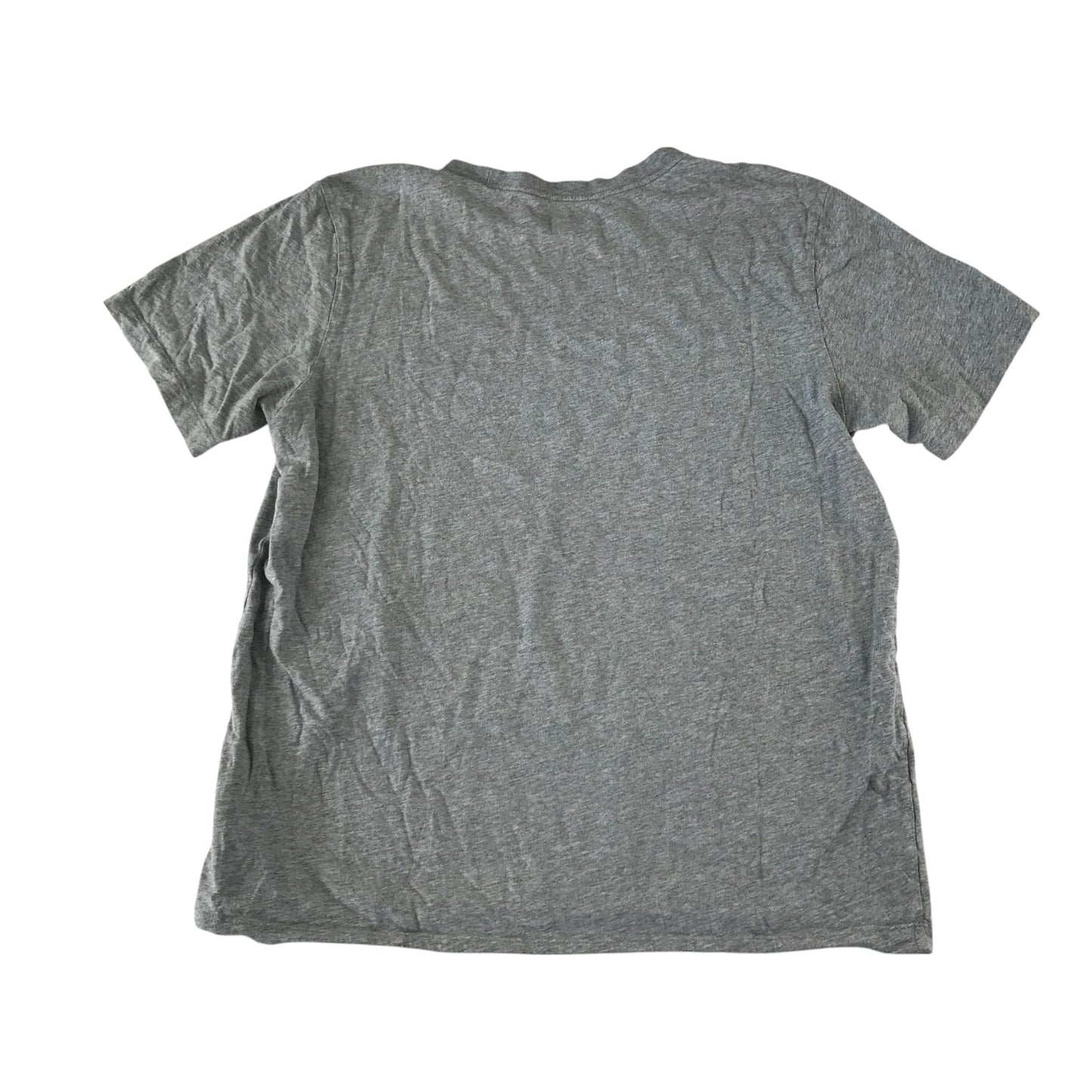 Nike t-shirt adult M grey with black and white logo cotton