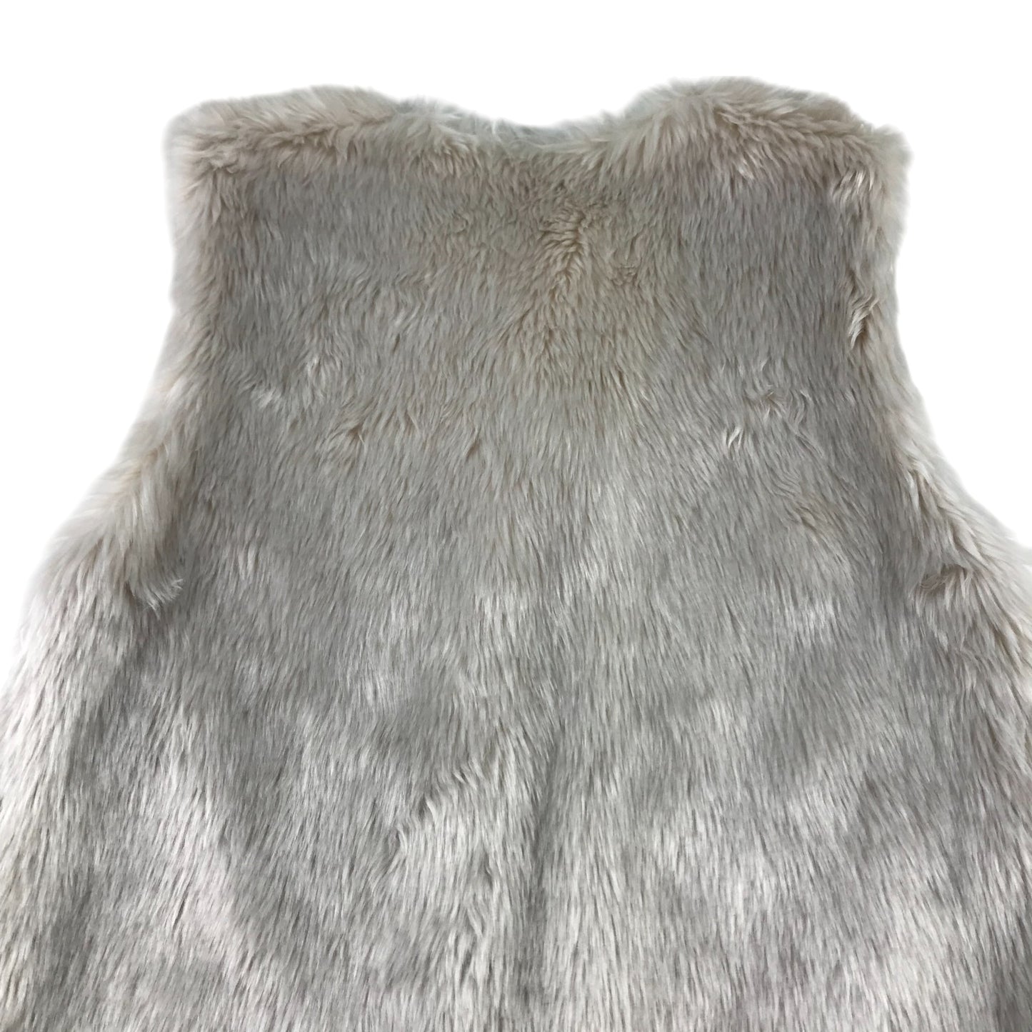 Primark Coat 10-11 Years White Sleeveless Faux Fur