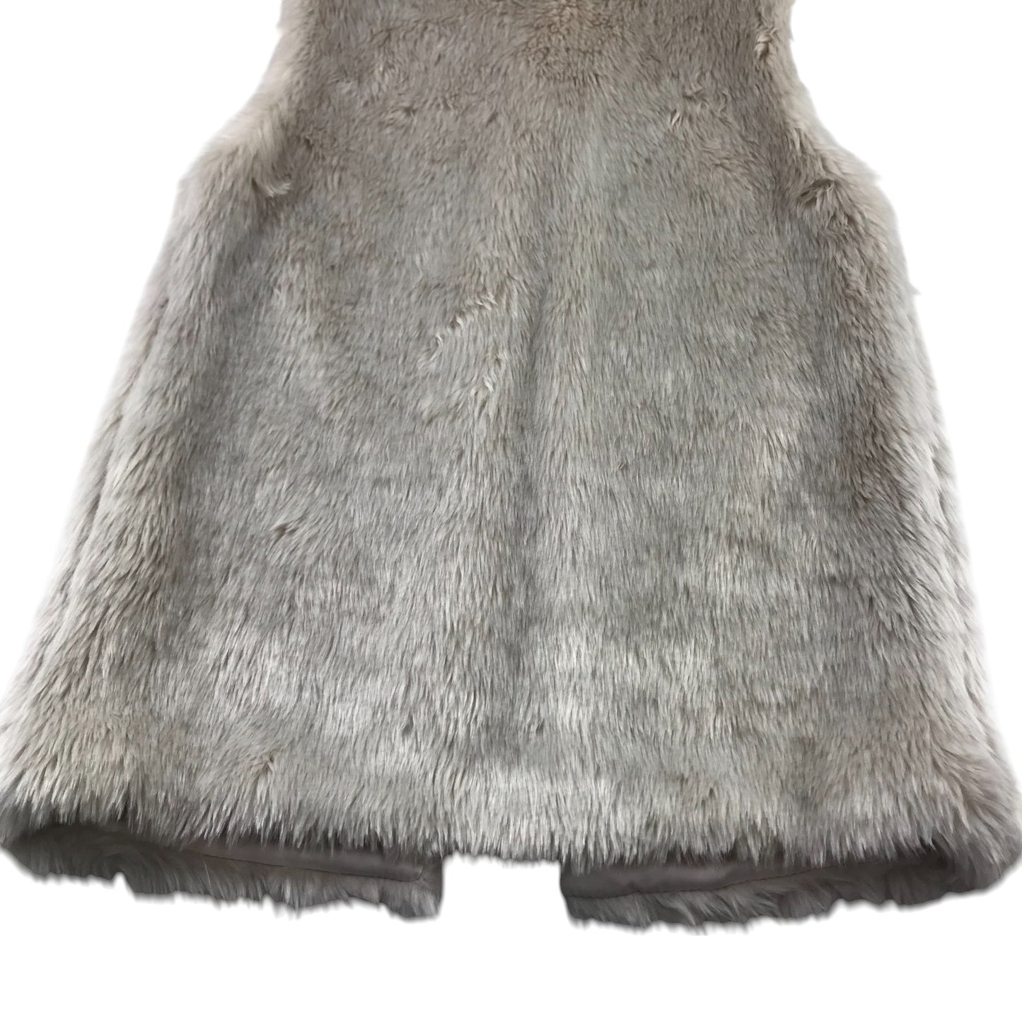 Primark Coat 10-11 Years White Sleeveless Faux Fur