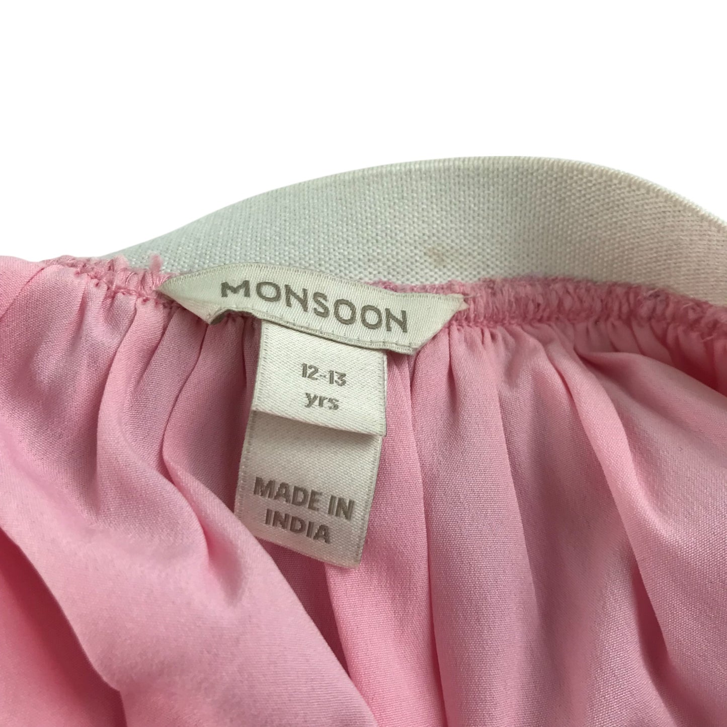 Monsoon skirt 12-13 years pink layered pastel mesh