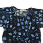 H&M Top Age 8 Black and Blue Seashell Pattern Cropped