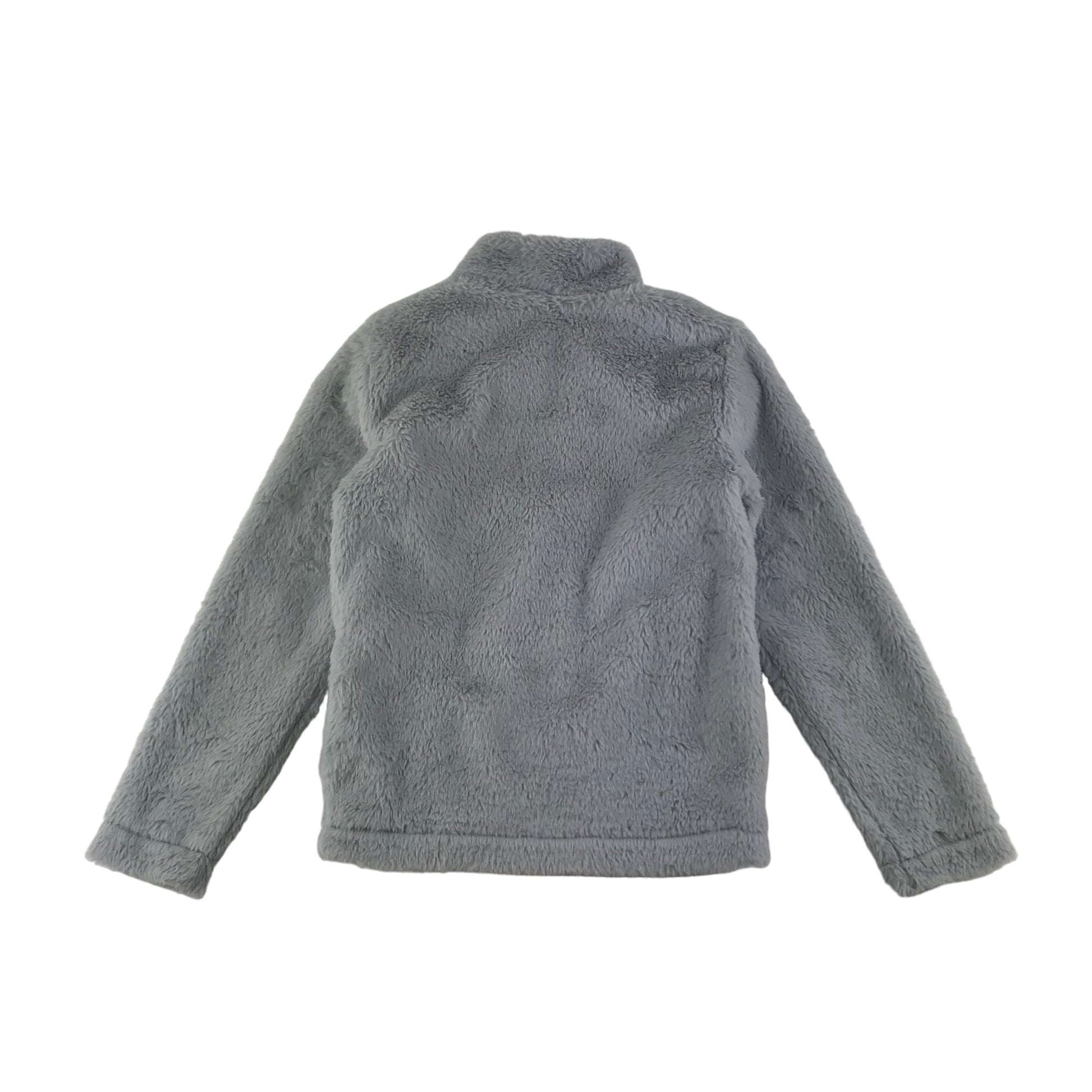 Pepperts Faux Fur Jacket Age 9 Grey Soft Fluffy Full zipper Fleece Jac –  ApparelXchange CIC
