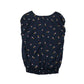 George Blouse Age 8 Navy Blue Multicoloured Polka Dot Bow Tie Detail Shirred Hem