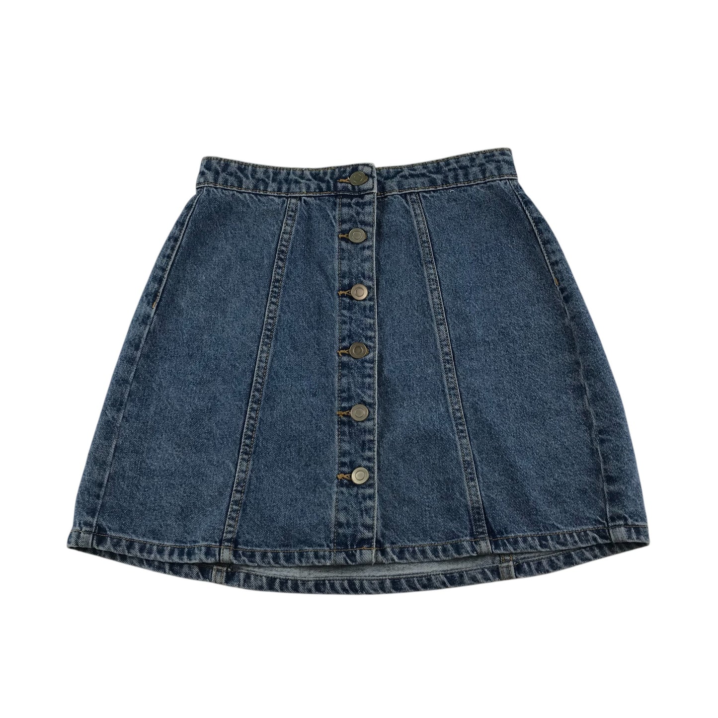 Primark skirt women's size UK 8 blue denim high waist