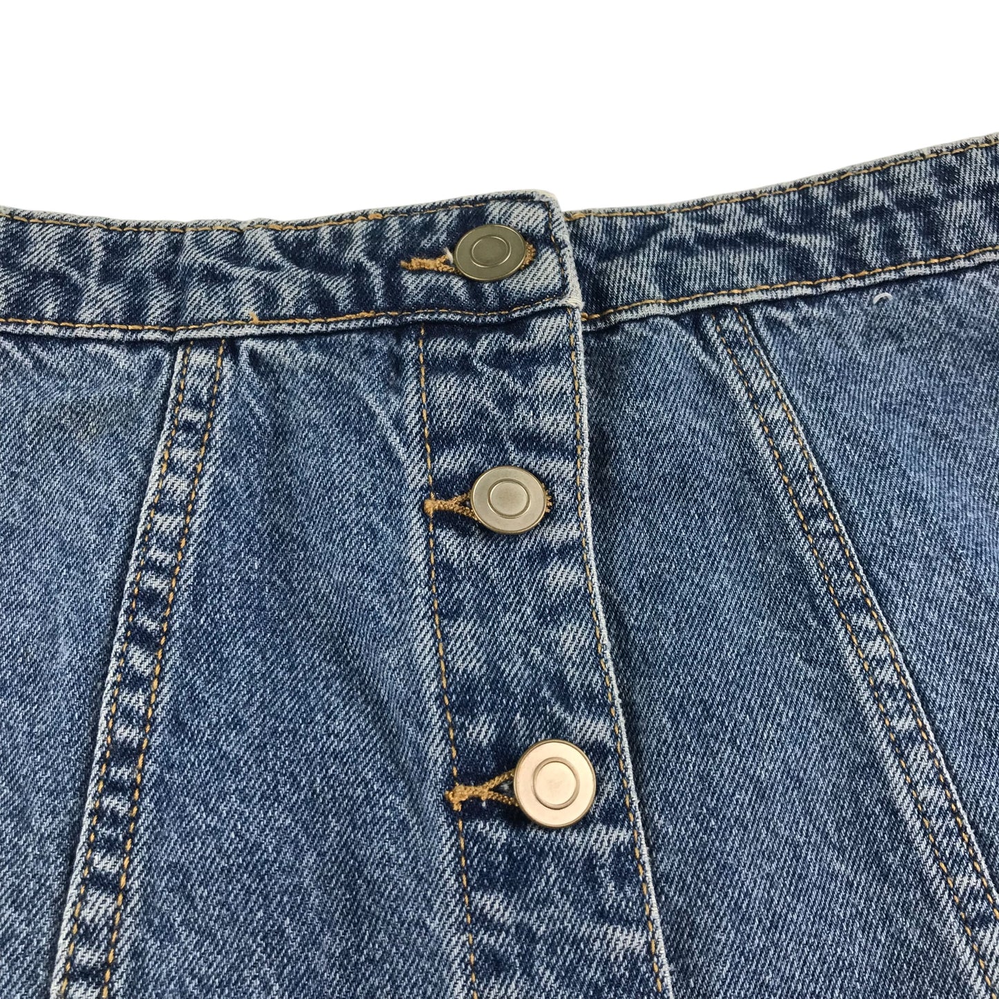 Primark skirt women's size UK 8 blue denim high waist