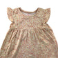 Tu Tops Bundle Age 5 Light Tan Brown and Beige Tones Butterfly Sleeve T-shirts Cotton
