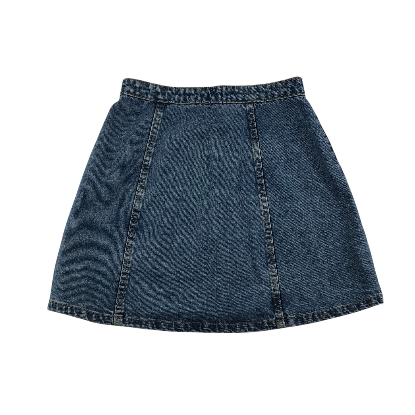 Primark skirt women's size UK 8 blue denim high waist