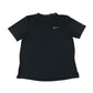 Nike sport top adult S black plain with white logo